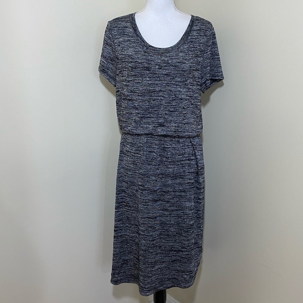 Nwt Apt.9 woman’s short sleeves Gray Dress Sz L